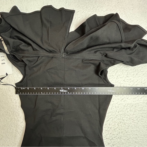 NWT Unique Vintage Black Ruffle Knit Top Size Small/4 - 565 - Picture 8 of 12